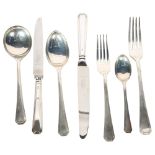 MAPPIN & WEBB - a collection of matching Elizabeth II silver cutlery, 9.4oz weighable, set