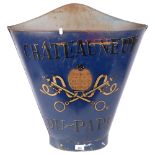 A large blue grape wine bucket "Chateauneuf Du-Pape", H60cm