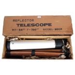 PRINZ OPTICS - a reflector telescope, model 500R, in original box