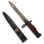 A Second World War no. 5 bayonet for use with a Mk II Lee Enfield? Jungle Carbine, L32cm, blade