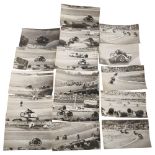 MOTORSPORT INTEREST - a collection of 16 original Motorcycle racing photographs dated 2 Oct 1955,