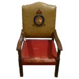 ROYAL INTEREST - A 1953 Elizabeth I child's souvenir Coronation chair, height 70cm Good original