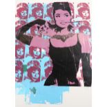 James (Jim) Starr (born 1976), 3 screenprints, largest image 95cm x 70cm, mounted (3) Good condition