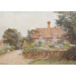 Thomas Hunn, Hurtmore Surrey, watercolour, signed and dated 1910, 26cm x 37cm, framed Very slight