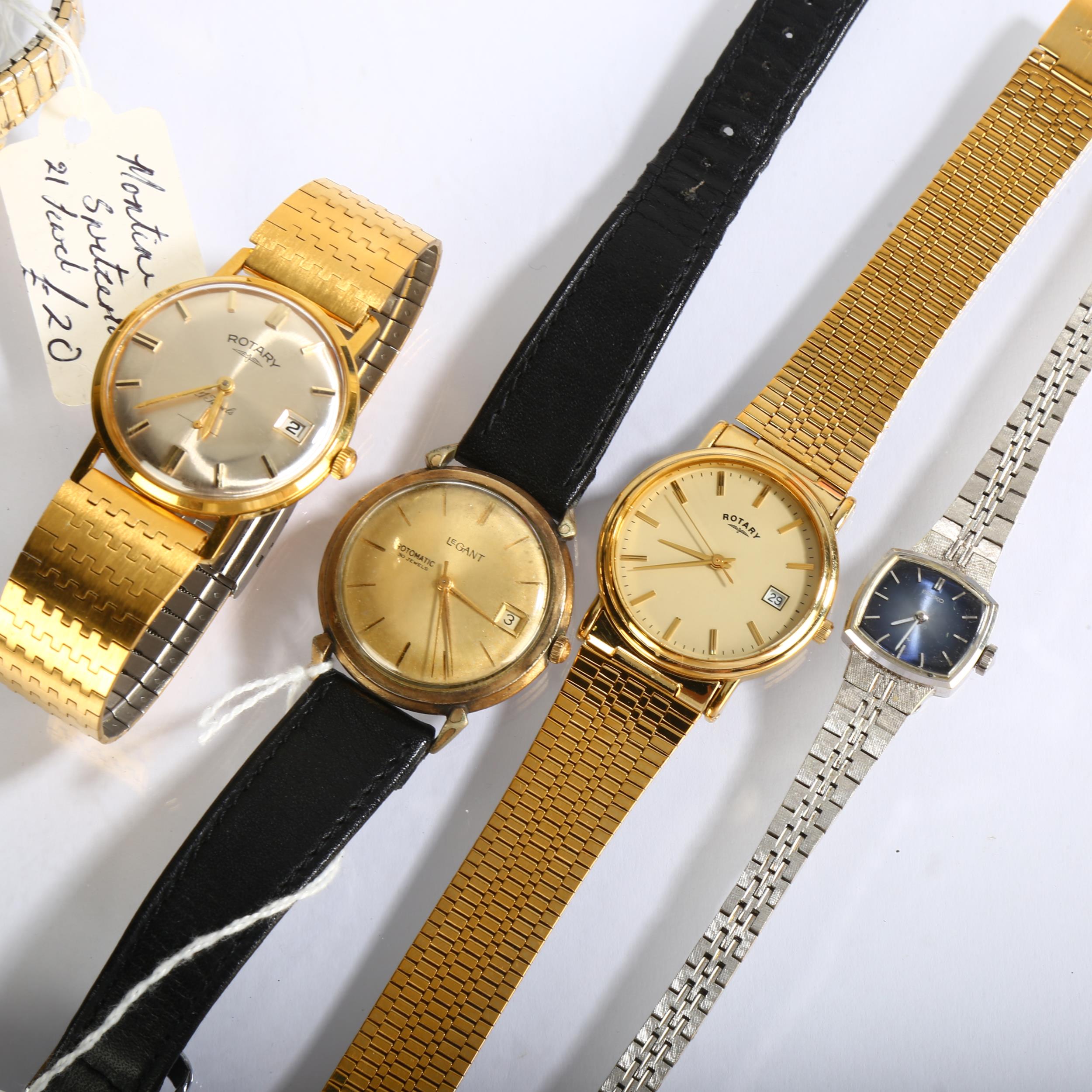 Various wristwatches, including Legant, Rotary etc (5) Lot sold as seen unless specific item(s) - Image 4 of 5