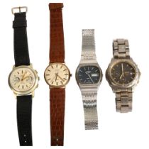 Various wristwatches, including Seiko chronograph, Avia etc Lot sold as seen unless specific item(s)