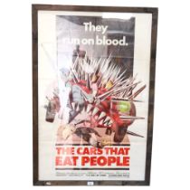 A frame B movie poster "The Cars That Eat People", starring John Meillen, directed by Peter Weir,