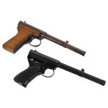 A Diana model 2 air pistol, and a Milbro model 2 air pistol
