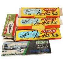 VERON, TRU-FLITE MODEL KITS - a group of boxed model airplane kits, including the Auster A.0.P.9,