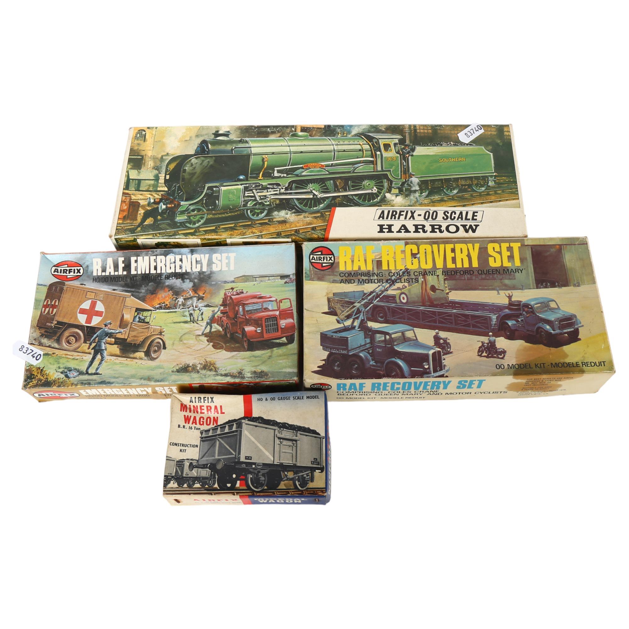 AIRFIX - a quantity of boxed Airfix model kits, including the HO/OO RAF Emergency set, the RAF