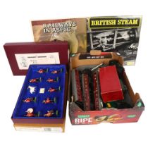 A quantity of various OO gauge items, including several TTR Trix electric locomotives, and