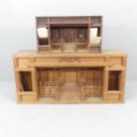 A Japanese Shinto Altar, 103x48x25cm, and another (2) 58x33x17.