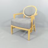 A contemporary Art Deco design lounge chair.