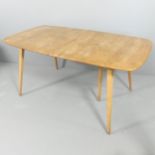 A mid-century Ercol Grand Windsor draw-leaf extending dining table, 155x71x83cm (opening to 227cm).