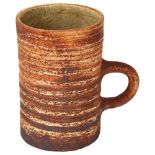 Waistel Cooper (1921-2003), a studio pottery mug, signed to base, height 11cm Good condition, no