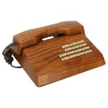 Gfeller Trub, A 1970s'/80s' solid elm telephone Good working order