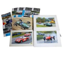 Motorsport Interest - Barry Rowe (1936-2022), British, 4 original gouache Motorsport pictures from