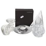 5 Scandinavian glass candle holders, Orrefors, Iittala, Kosta Boda, Nybro and one other, one