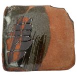 Janet Leach (1918-1997), St Ives Pottery, a stoneware Japanese style slab dish, pottery and personal