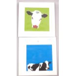 Jayson Lilley, moocow blue, moocow green, moocow pink, Isobel and Malcolm, all signed in pencil,