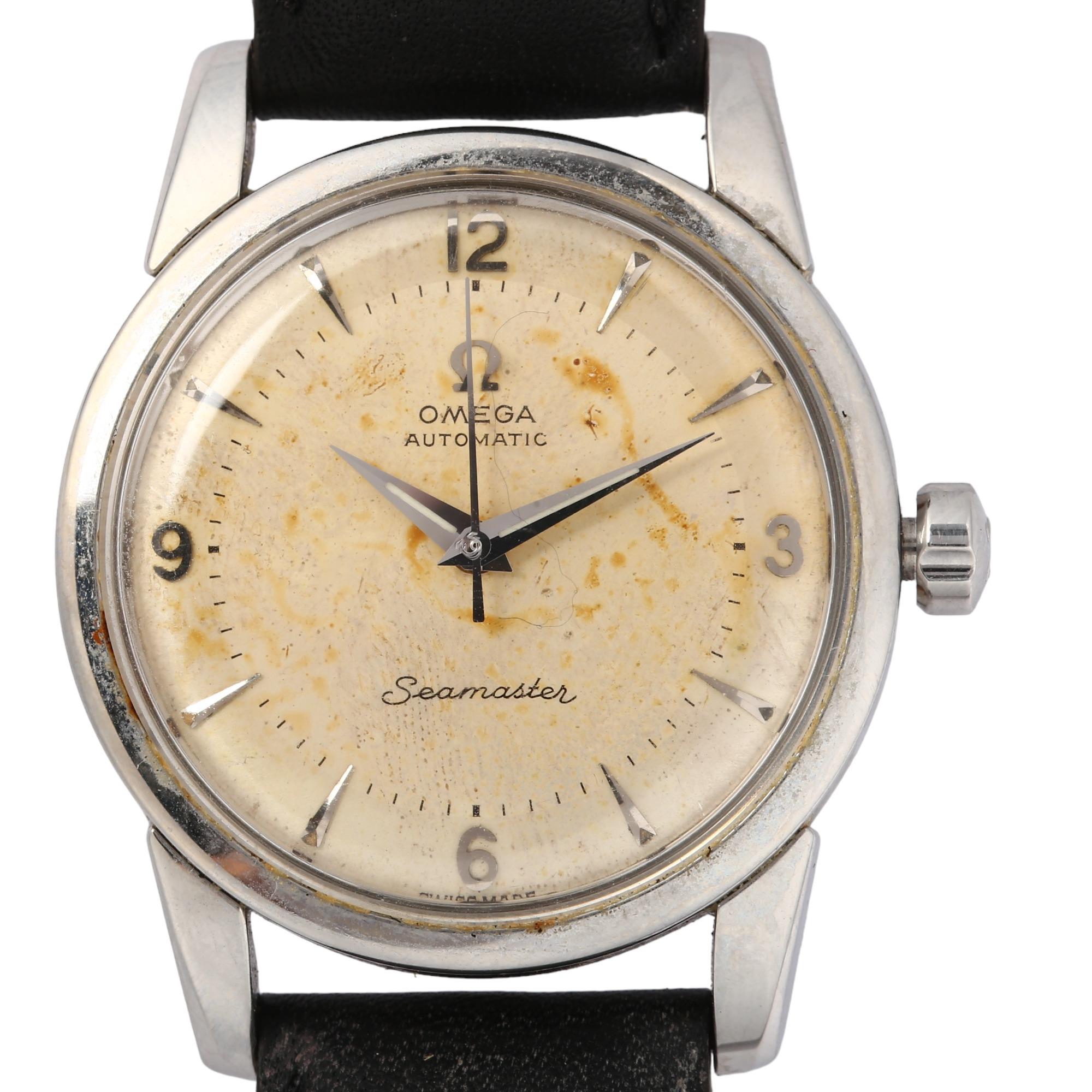 OMEGA - a stainless steel Seamaster automatic wristwatch, ref. 2846 8 SC / 2848, circa 1956,
