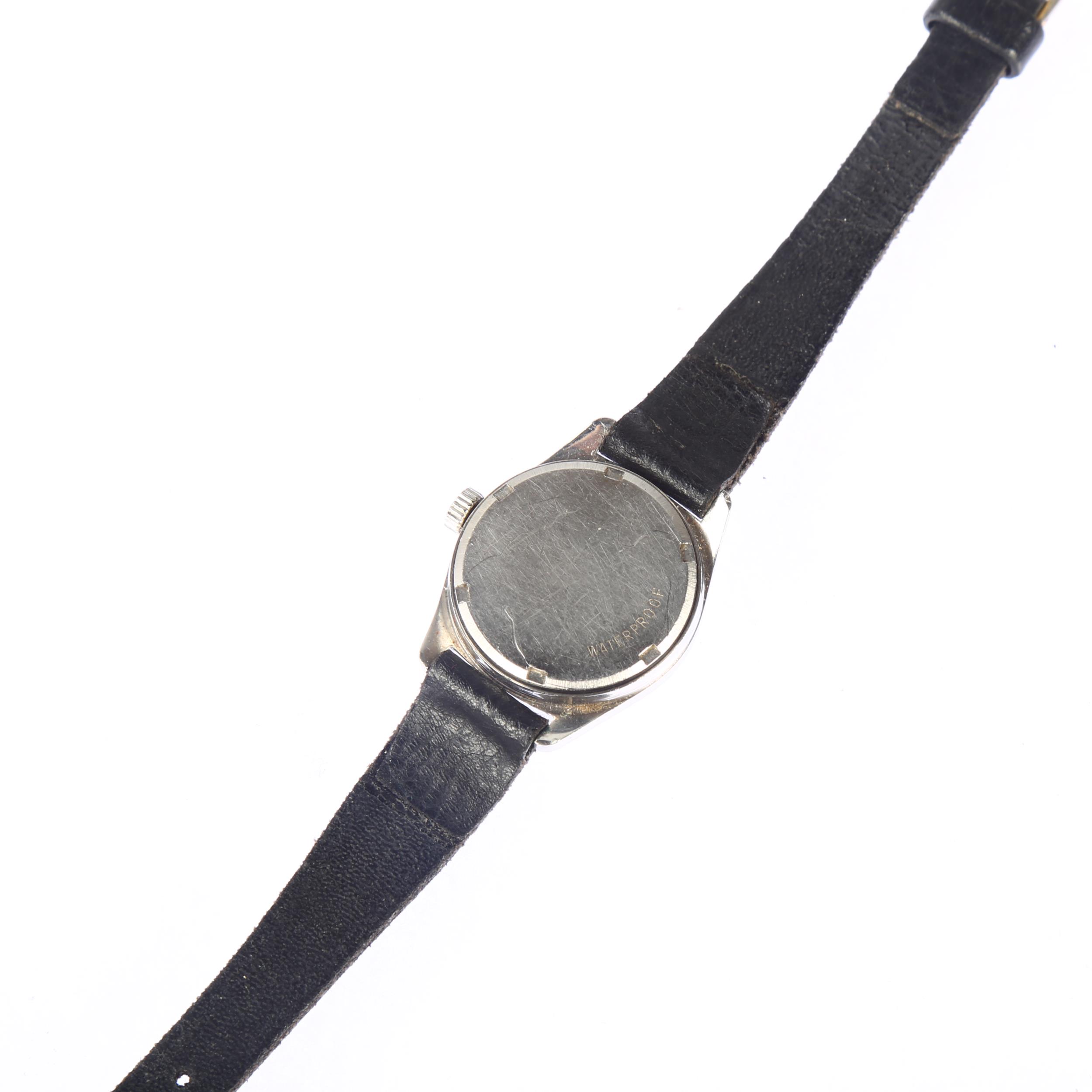 OMEGA - a lady's stainless steel Geneve mechanical wristwatch, ref. 535.026, circa 1971, silvered - Image 4 of 5