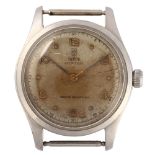 TUDOR - a Vintage stainless steel Oyster mechanical wristwatch head, ref. 4463, circa 1962, silver