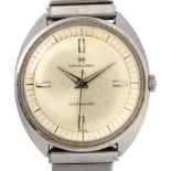 HAMILTON - a stainless steel automatic wristwatch, ref. 4048-3, circa 1960s, silvered dial with