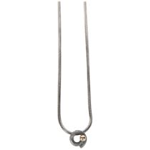 AAGAARD DENMARK - a silver-gilt and oxidised pendant and chain