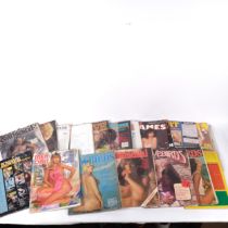 21 various adult magazines