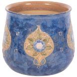 Royal Doulton stoneware jardiniere, with tube-lined decoration, 21cm across