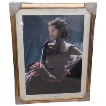 A limited edition poster of Kiera Knightley as Anna Karenina film release 2012, framed and