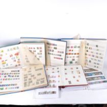 13 various stock book stamp albums etc