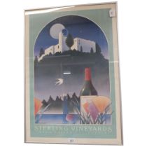 Stephen Haines Hall, a Sterling Vineyards, Napa Valley, California, Advertising poster, circa