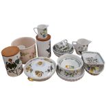 Portmeirion Botanic Garden kitchen storage jars, 20cm, various jugs, Worcester Evesham tureen, etc