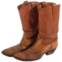 A pair of Tony Lama Texas cowboy boots, H31cm