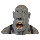 Peter Moole, a life-sized resin sculpture "Gobsmacked", impressed signature to the back, H35cm