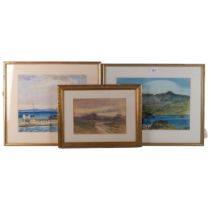 Irene Bache (1901 - 1999), pair of watercolours, Scottish scenes, 25cm x 35cm, framed, and a smaller