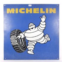A Michelin painted tin sign, 75cm x 75cm