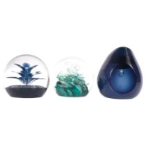 CAITHNESS - a group of 3 Caithness Scotland glass paperweights, including Seaform "Ice Princess", "