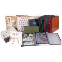 A boxful of Vintage stamp albums, mainly British and Commonwealth