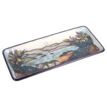 A Moorcroft Isla design rectangular dish, L20cm, in including display case