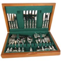 N BARNET & COMPANY - part canteen of King's pattern silver plated cutlery, originally for 8