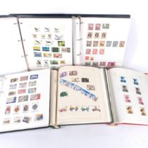 10 various stamp albums, including Great Britain, including a sheet of Penny Reds, several other