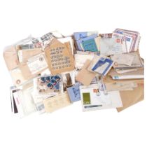 2 crates of stamped Airmail and other letters, various ephemera and loose stamps