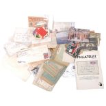 2 crates of various stamps, brochures and ephemera