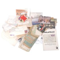 2 crates of various stamps, brochures and ephemera