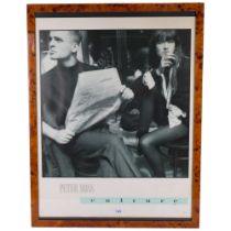 Peter Moss, a 1990s' photographic poster "Culture", framed, design by Laurence Bradbury and Roy