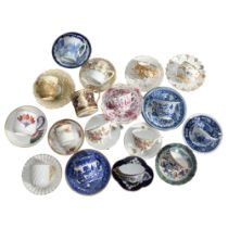 A quantity of Antique and other cabinet ware cups and saucers, including Meissen etc