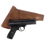 WEBLEY & SCOTT LTD - a Webley Mk I .177 air pistol with holster